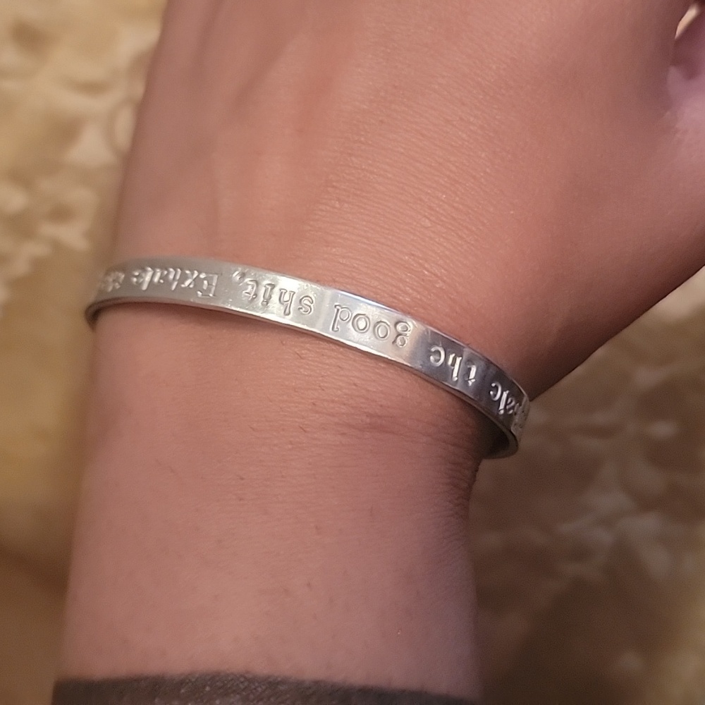 Bangle with words of wisdom